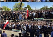 تشییع و تدفین پیکر مطهر شهید «غلامعلی پوررحمانی» در اندیمشک