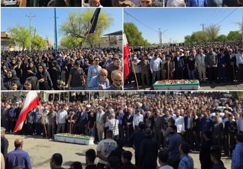 تشییع و تدفین پیکر مطهر شهید «غلامعلی پوررحمانی» در اندیمشک