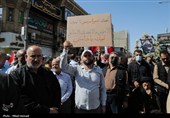 مراسم تشییع پیکر شهدای حمله رژیم صهیونیستی - اهواز