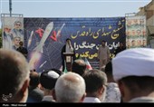مراسم تشییع پیکر شهدای حمله رژیم صهیونیستی - اهواز