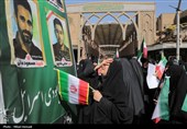 مراسم تشییع پیکر شهدای حمله رژیم صهیونیستی - اهواز