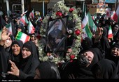 مراسم تشییع پیکر شهدای حمله رژیم صهیونیستی - اهواز