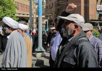 مراسم تشییع پیکر شهدای حمله رژیم صهیونیستی - اهواز