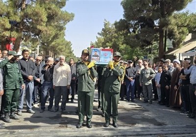 مراسم تشییع پیکر مطهر شهید مرتضی ابراهیمی کارشک در قاین