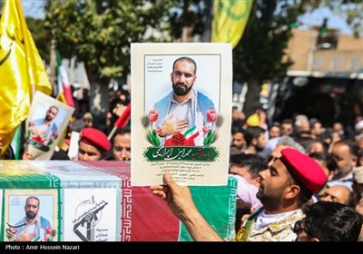 مراسم تشییع پیکر شهدای حمله تروریستی رژیم صهیونیستی - قزوین