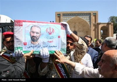 مراسم تشییع پیکر شهدای حمله تروریستی رژیم صهیونیستی - قزوین