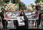 مراسم تشییع پیکر شهدای حمله تروریستی رژیم صهیونیستی - قزوین