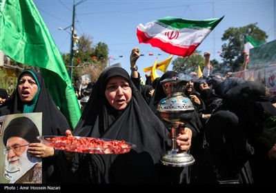 مراسم تشییع پیکر شهدای حمله تروریستی رژیم صهیونیستی - قزوین