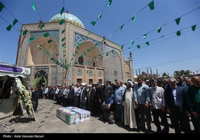 مراسم تشییع پیکر شهدای حمله تروریستی رژیم صهیونیستی - قزوین