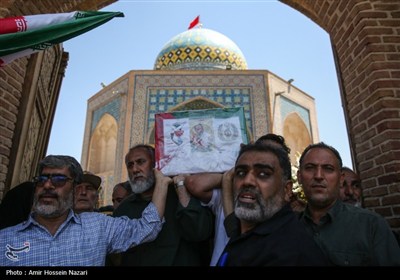 مراسم تشییع پیکر شهدای حمله تروریستی رژیم صهیونیستی - قزوین