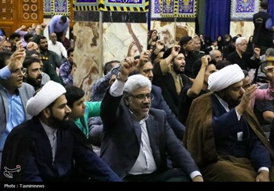 وداع مردم یزد با پیکر شهید مطلبی‌زاده در یزد