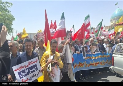 حضور پرشور مردم در راهپیمایی جمعه خشم