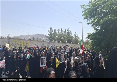 حضور پرشور مردم در راهپیمایی جمعه خشم