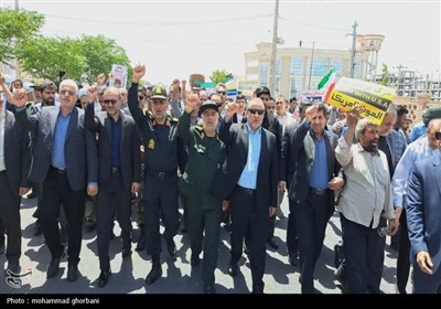 حضور پرشور مردم در راهپیمایی جمعه خشم