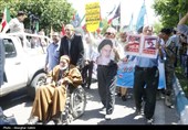 حضور خانوادگی مردم بجنورد در راهپیمایی جمعه خشم و نصر