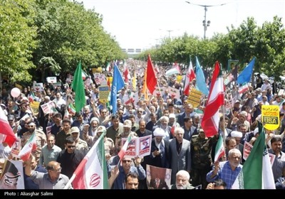 حضور خانوادگی مردم بجنورد در راهپیمایی جمعه خشم و نصر