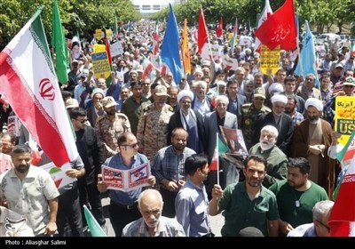 حضور خانوادگی مردم بجنورد در راهپیمایی جمعه خشم و نصر