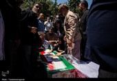 تشییع 3 شهید قزوین در حملات وحشیانه رژیم صهیونیستی