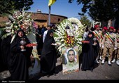 تشییع 3 شهید قزوین در حملات وحشیانه رژیم صهیونیستی