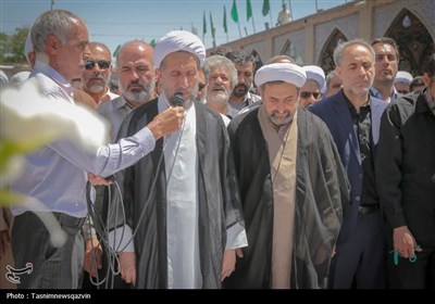 تشییع 3 شهید قزوین در حملات وحشیانه رژیم صهیونیستی