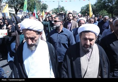 تشییع 3 شهید قزوین در حملات وحشیانه رژیم صهیونیستی
