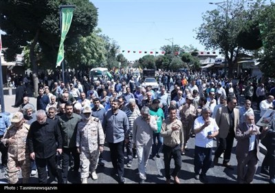 تشییع 3 شهید قزوین در حملات وحشیانه رژیم صهیونیستی