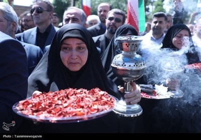 تشییع 3 شهید قزوین در حملات وحشیانه رژیم صهیونیستی