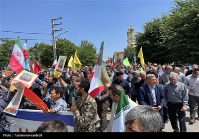 خروش بی‌نظیر و بی سابقه مردم شهیدپرور اردبیل در راهپیمایی &#171;جمعه خشم