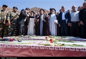 تشییع پیکر سه شهید پدافند هوایی ارتش در خرم‌آباد