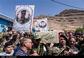 تشییع پیکر سه شهید پدافند هوایی ارتش در خرم‌آباد