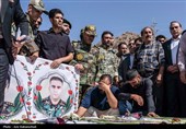 تشییع پیکر سه شهید پدافند هوایی ارتش در خرم‌آباد