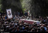 تشییع پیکر سه شهید پدافند هوایی ارتش در خرم‌آباد