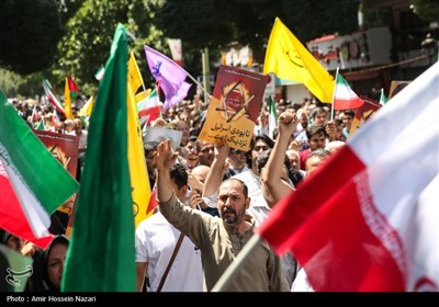 راهپیمایی جمعه خشم و نصر در قزوین