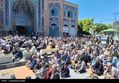 حضور بی نظیر و بی‌سابقه مردم شهیدپرور اردبیل در نماز جمعه اردبیل