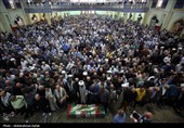 تشییع پیکر شهید حمله رژیم صهیونیستی در راهپیمائی جمعه های خشم و نصر - همدان