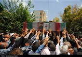 تشییع پیکر شهید حمله رژیم صهیونیستی در راهپیمائی جمعه های خشم و نصر - همدان