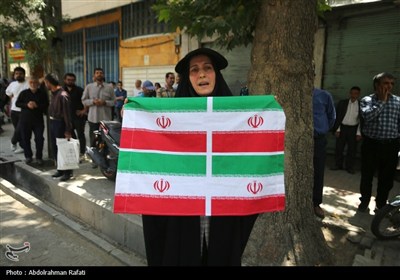 تشییع پیکر شهید حمله رژیم صهیونیستی در راهپیمائی جمعه های خشم و نصر - همدان