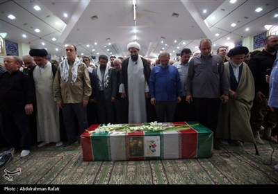 تشییع پیکر شهید حمله رژیم صهیونیستی در راهپیمائی جمعه های خشم و نصر - همدان