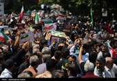 تشییع و وداع با شهید امین کرمی همزمان با جمعه خشم و نصر