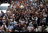 تشییع پیکر شهید حمله رژیم صهیونیستی در راهپیمائی جمعه های خشم و نصر - همدان