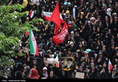 تشییع پیکر شهید حمله رژیم صهیونیستی در راهپیمائی جمعه های خشم و نصر - همدان