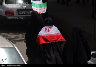 تشییع پیکر شهید حمله رژیم صهیونیستی در راهپیمائی جمعه های خشم و نصر - همدان