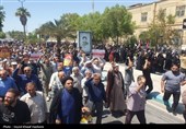 حضور پرشور مردم بوشهر در راهپیمایی جمعه خشم و نصر