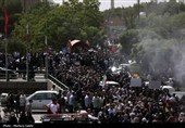 تشییع پیکر شهدای حمله رژیم صهیونیستی در راهپیمایی جمعه های خشم و نصر - اصفهان