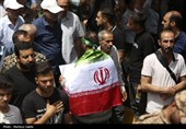 تشییع پیکر شهدای حمله رژیم صهیونیستی در راهپیمایی جمعه های خشم و نصر - اصفهان