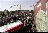 تشییع پیکر شهدای حمله رژیم صهیونیستی در راهپیمایی جمعه های خشم و نصر - اصفهان