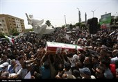 تشییع پیکر شهدای حمله رژیم صهیونیستی در راهپیمایی جمعه های خشم و نصر - اصفهان
