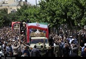 تشییع پیکر شهدای حمله رژیم صهیونیستی در راهپیمایی جمعه های خشم و نصر - اصفهان