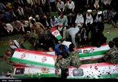 تشییع پیکر شهدای جنایت رژیم صهیونیستی در اصفهان