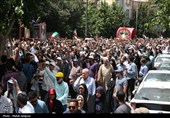 تشییع پیکر شهدای جنایت رژیم صهیونیستی در اصفهان